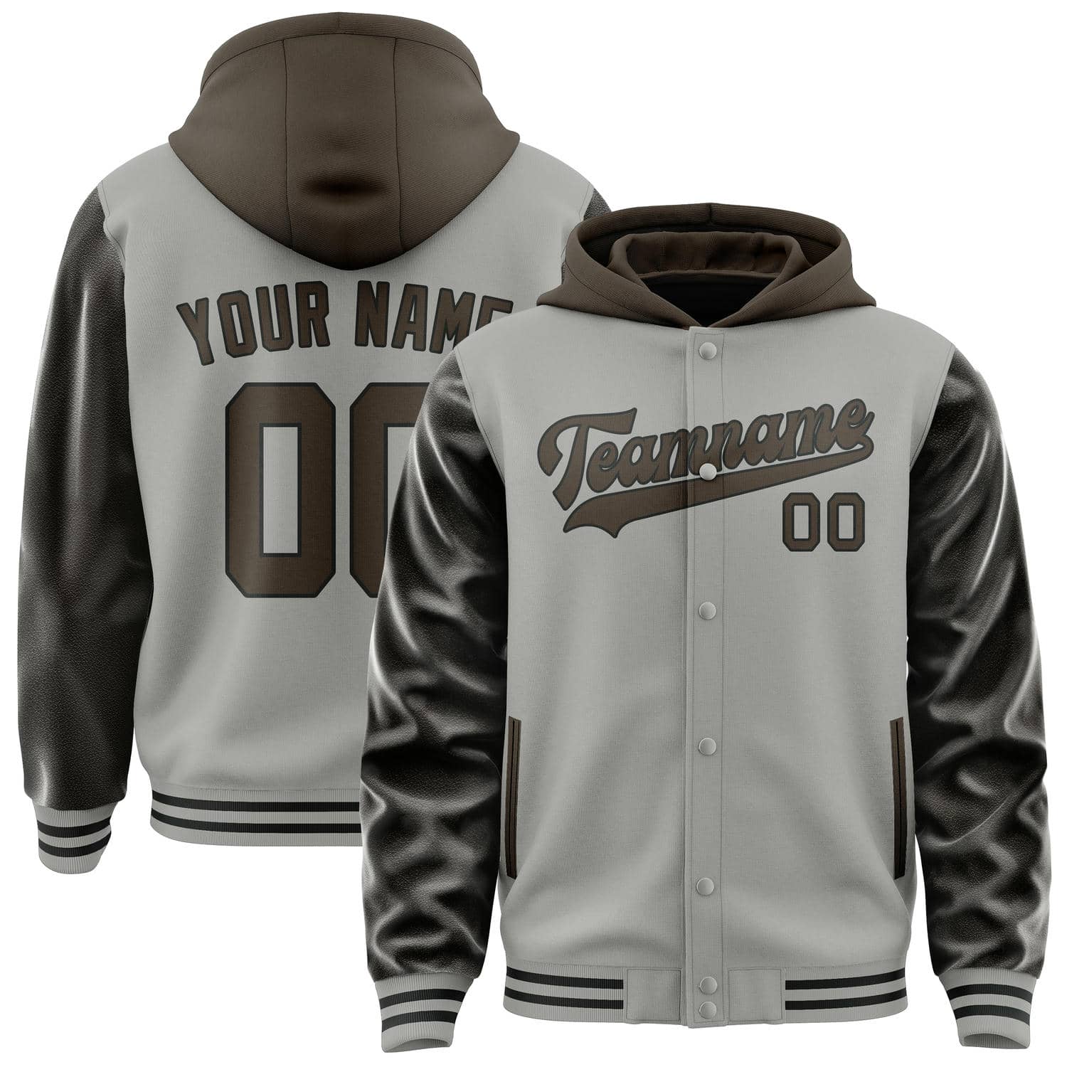 Maßgeschneidertes Grau Braun Jacke JA040401041718010118
