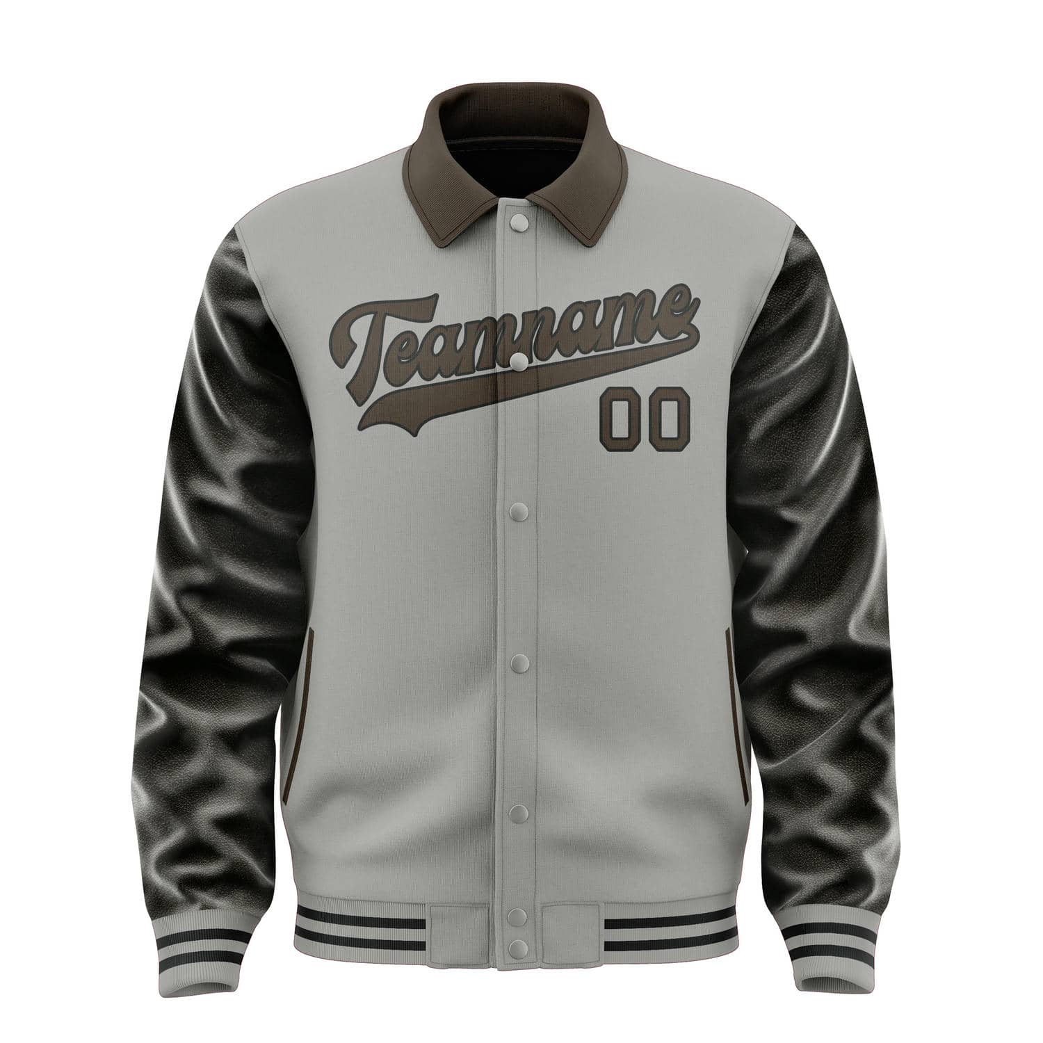 Maßgeschneidertes Grau Braun Jacke