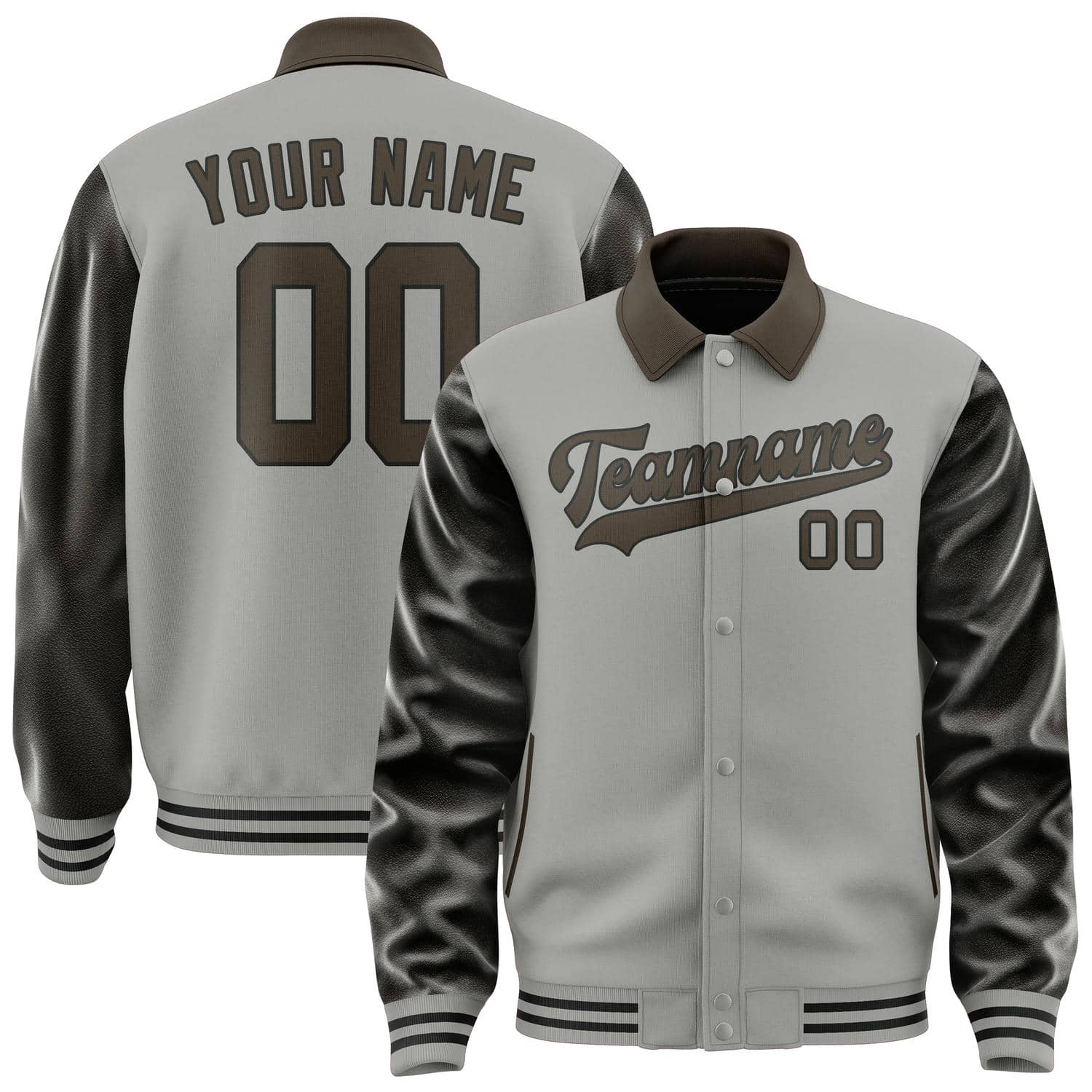 Maßgeschneidertes Grau Braun Jacke JA040401041718010118