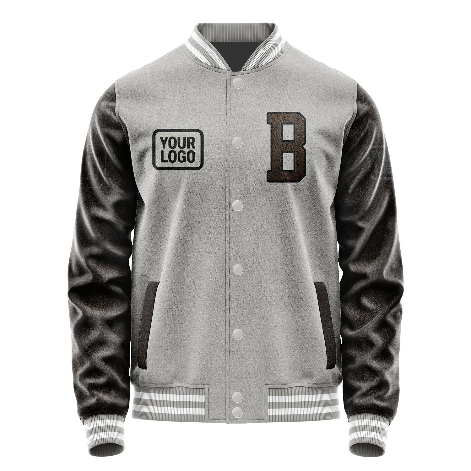 Maßgeschneidertes Grau Braun Jacke JA040401041817010117