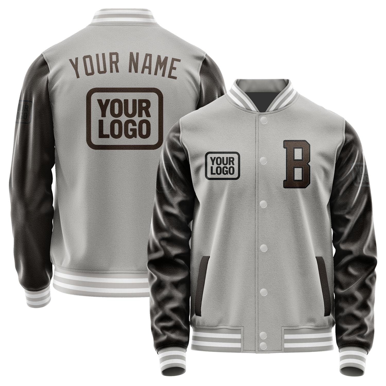 Maßgeschneidertes Grau Braun Jacke JA040401041817010117