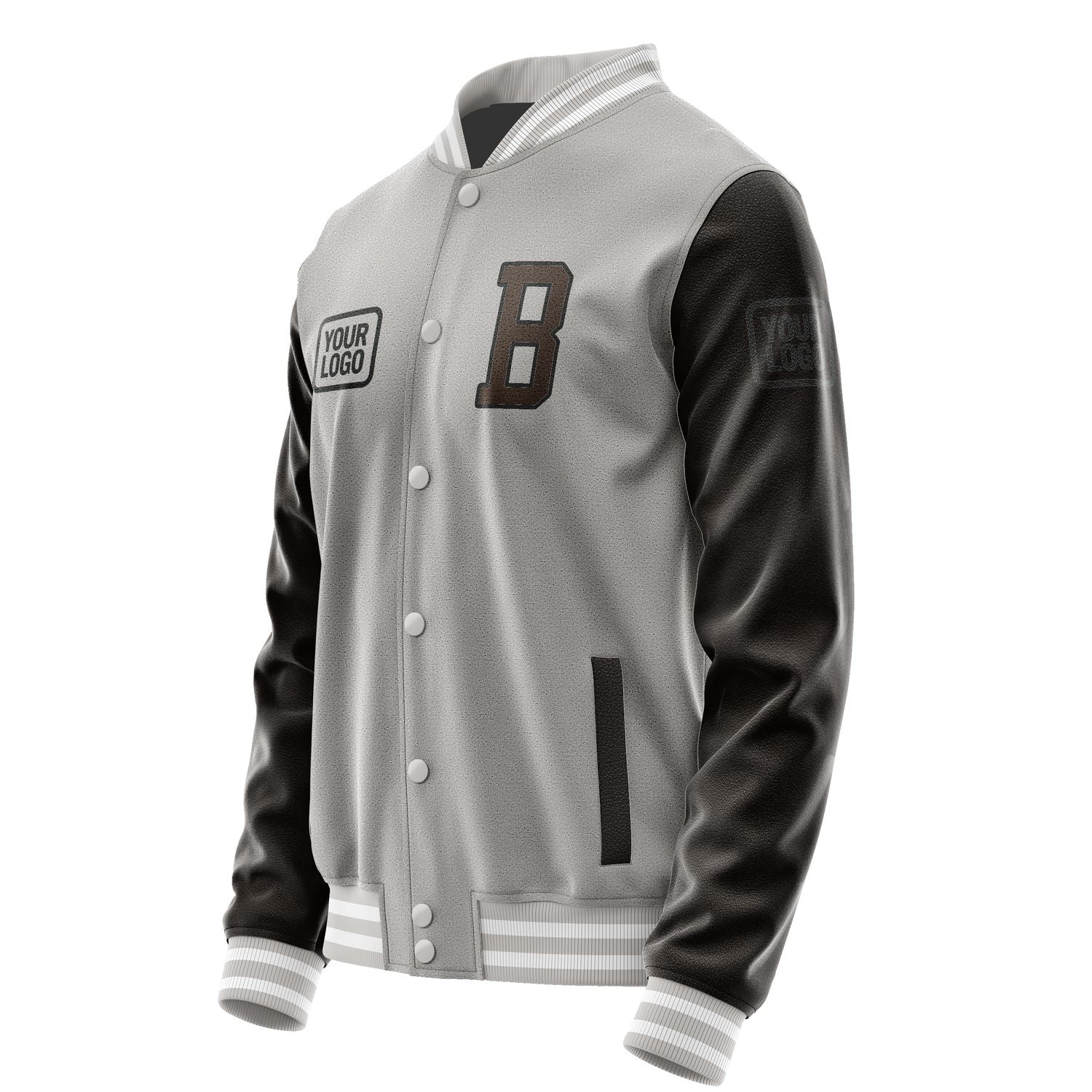 Maßgeschneidertes Grau Braun Jacke JA040401041817010117