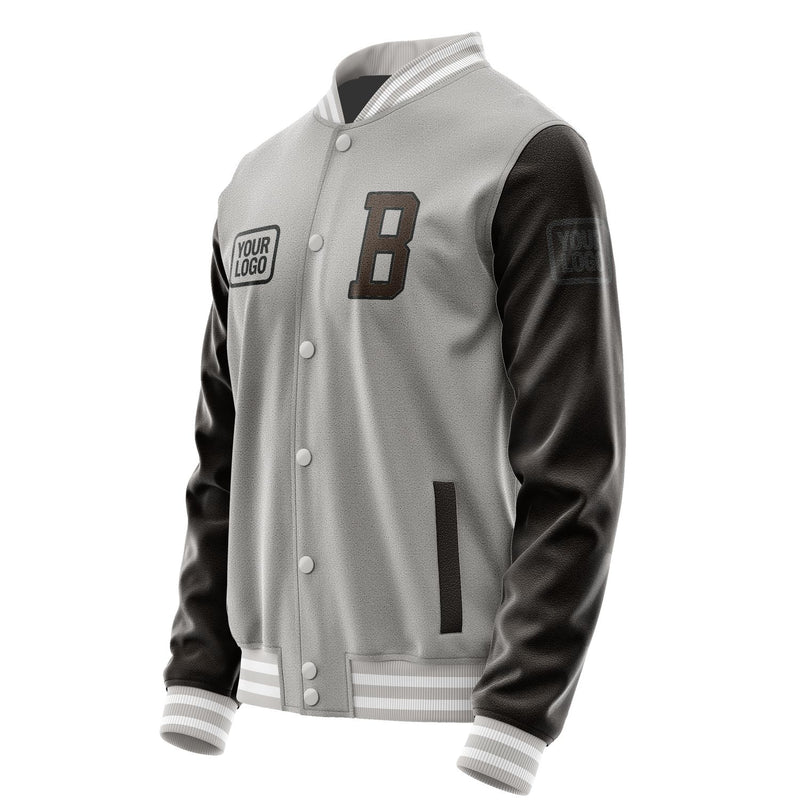 Maßgeschneidertes Grau Braun Jacke JA040401041817010117
