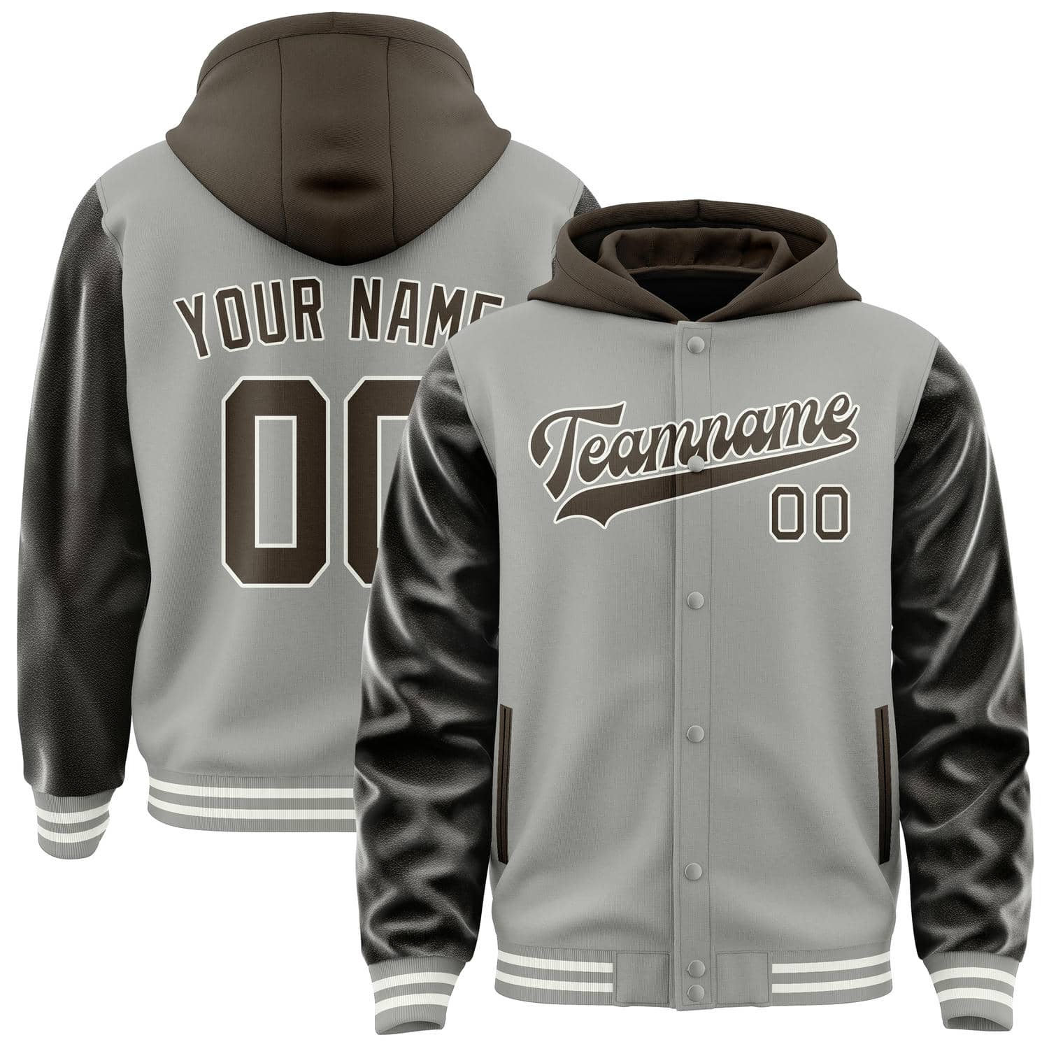 Maßgeschneidertes Grau Braun Jacke JA040401041817010117