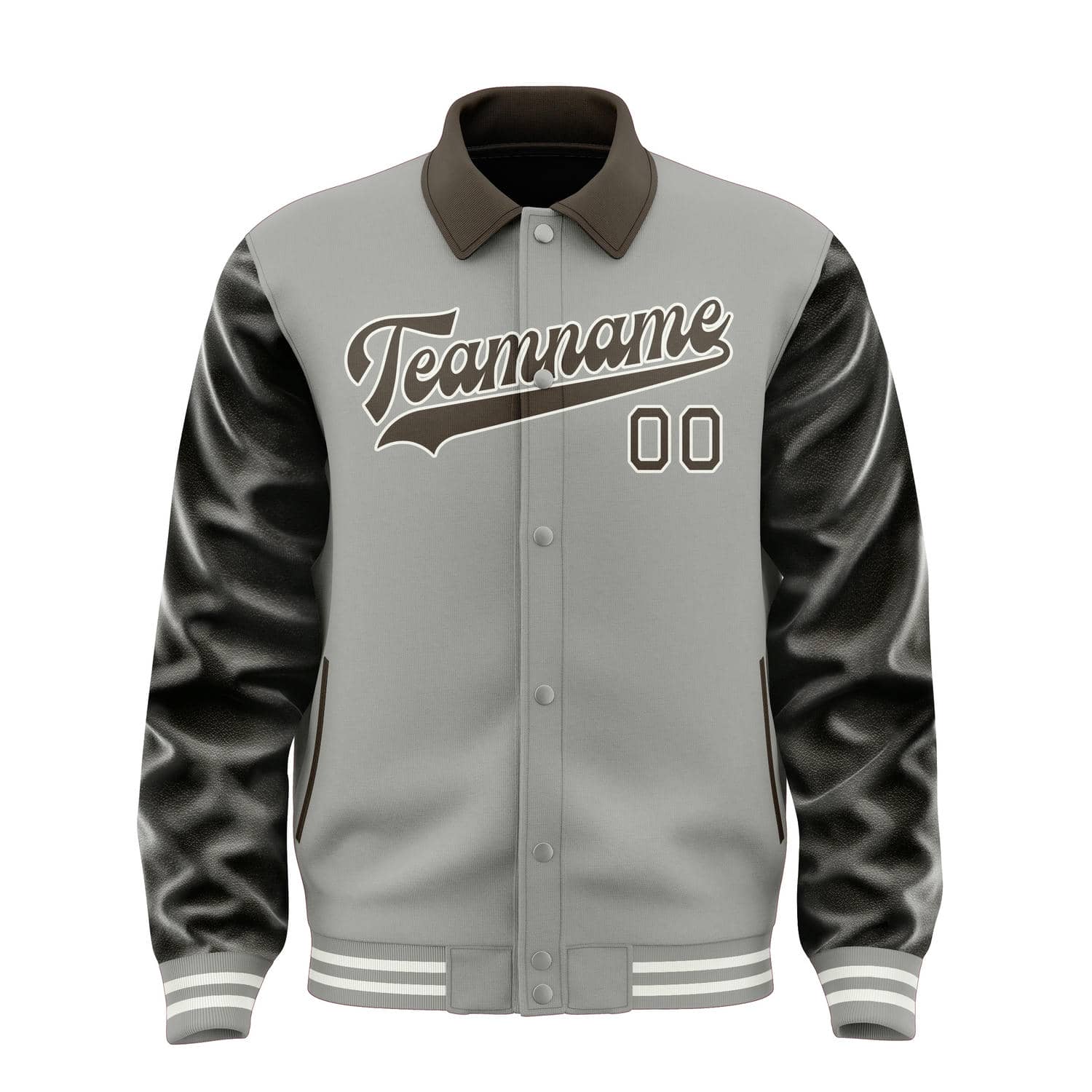 Maßgeschneidertes Grau Braun Jacke
