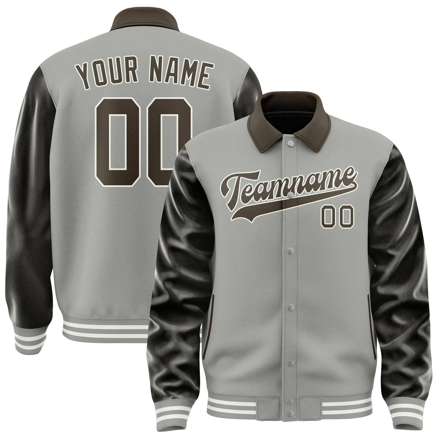 Maßgeschneidertes Grau Braun Jacke JA040401041817010117
