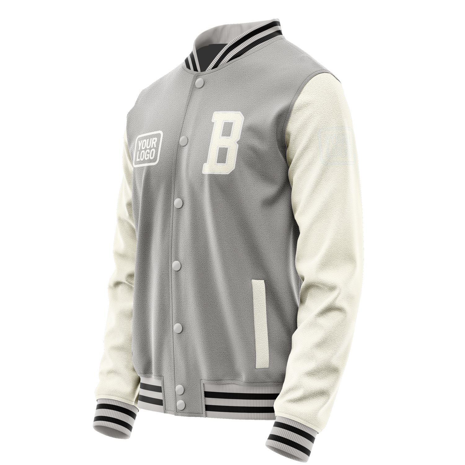 Maßgeschneidertes Grau Beige Jacke JA040403041718030318