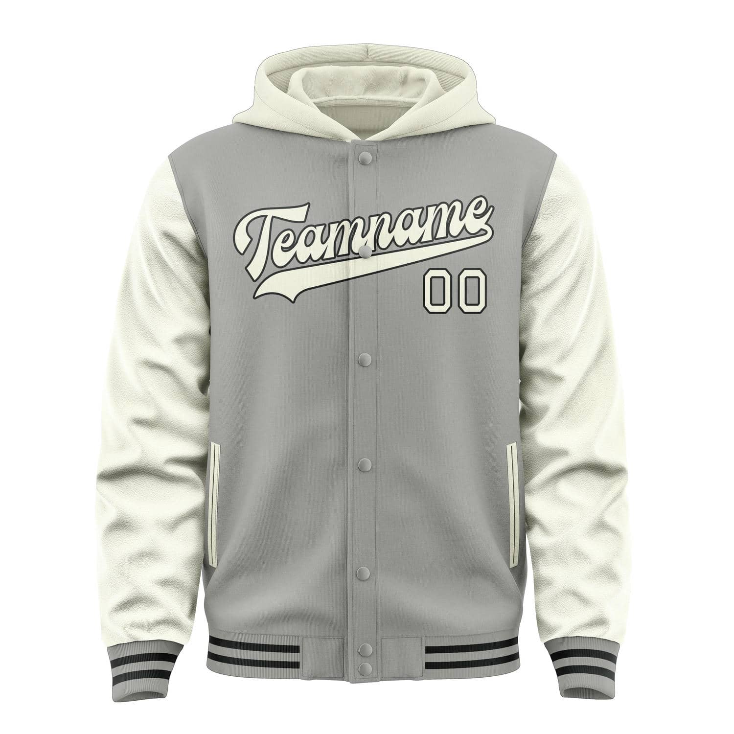 Maßgeschneidertes Grau Beige Jacke
