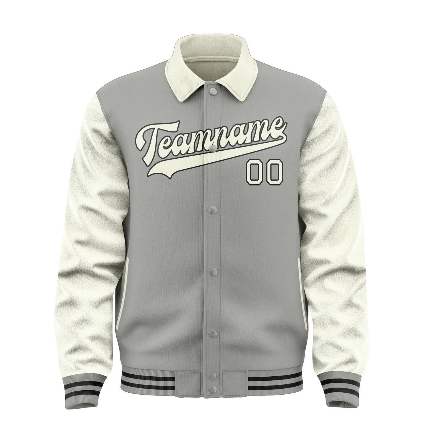 Maßgeschneidertes Grau Beige Jacke