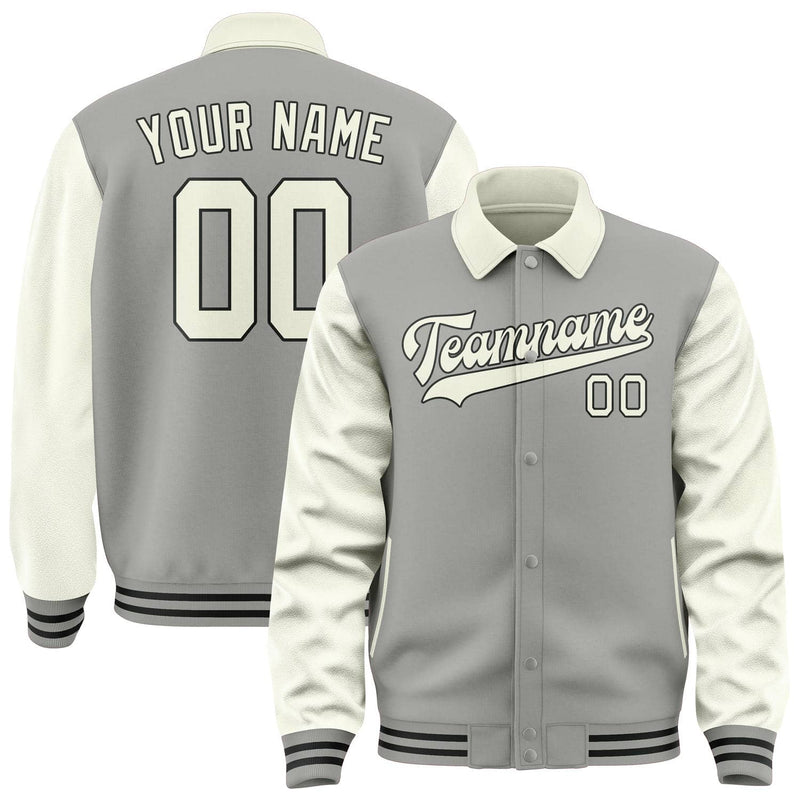 Maßgeschneidertes Grau Beige Jacke JA040403041718030318