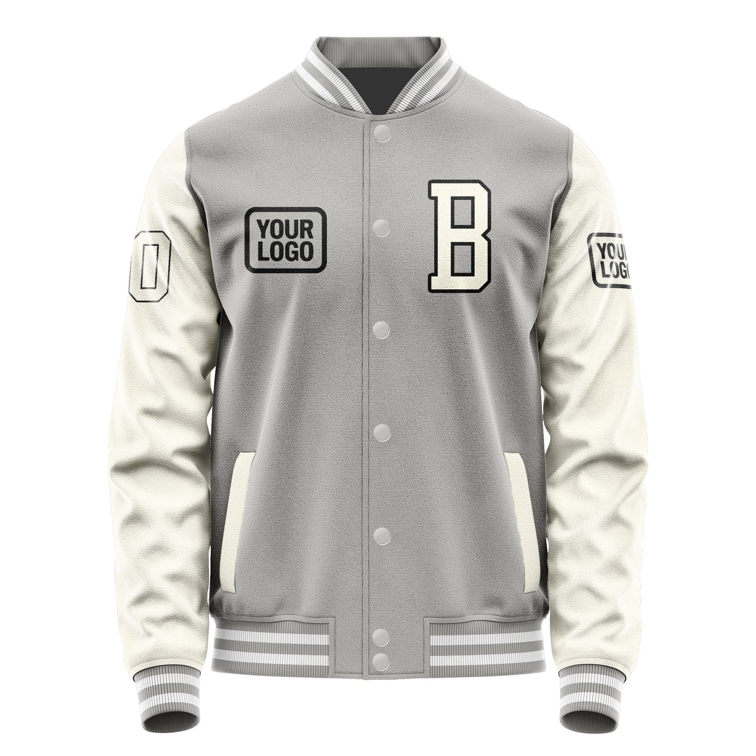 Maßgeschneidertes Grau Beige Jacke JA040403041817030317