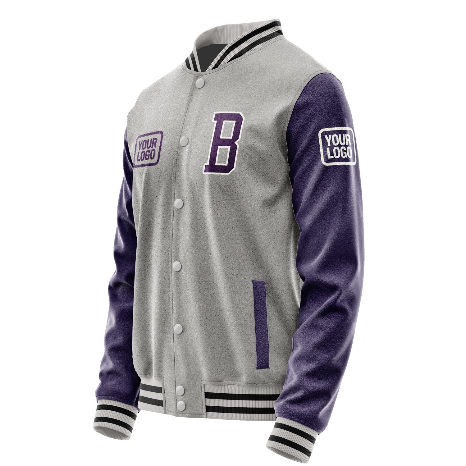 Maßgeschneidertes Grau Lila Jacke JA040407041718070718