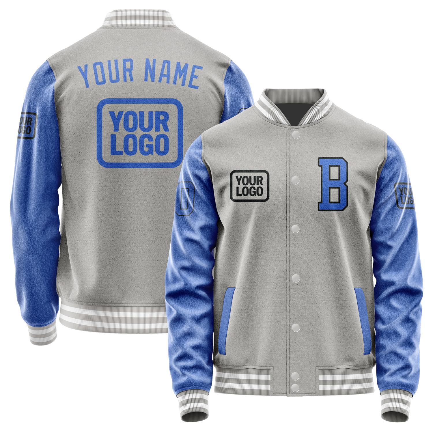 Maßgeschneidertes Grau Himmelblau Jacke JA040409041817090917