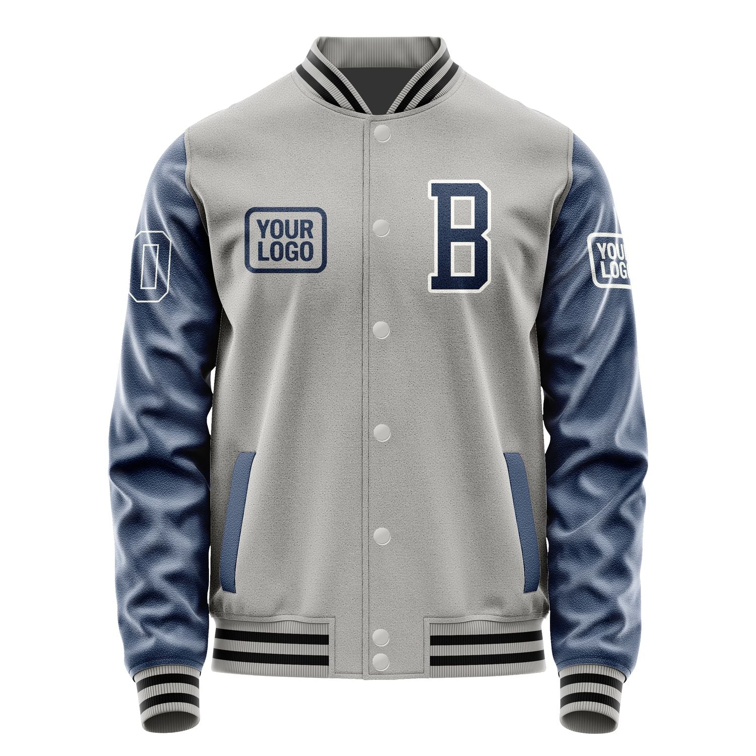 Maßgeschneidertes Grau Marineblau Jacke JA040410041718101018