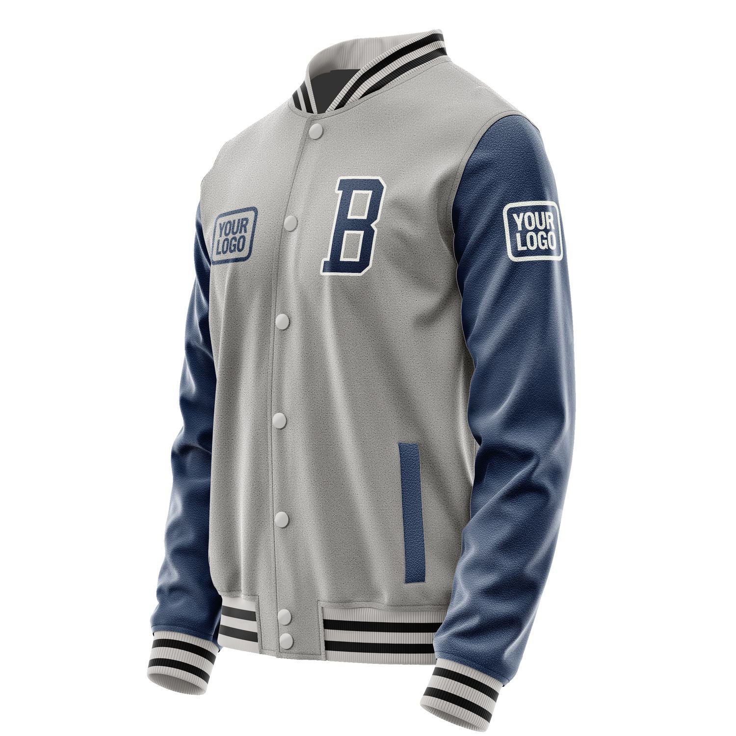 Maßgeschneidertes Grau Marineblau Jacke JA040410041718101018