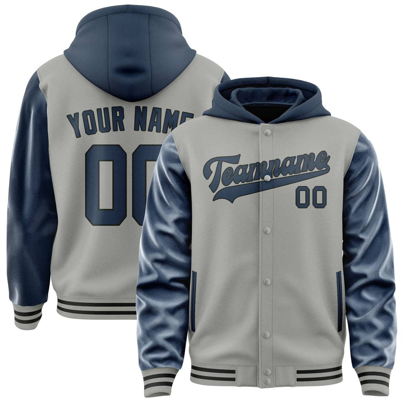 Maßgeschneidertes Grau Marineblau Jacke JA040410041718101018