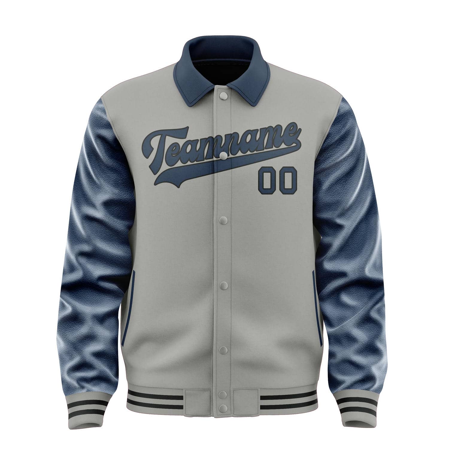 Maßgeschneidertes Grau Marineblau Jacke