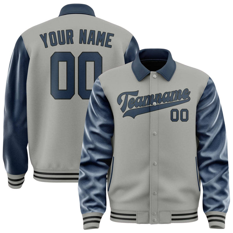 Maßgeschneidertes Grau Marineblau Jacke JA040410041718101018