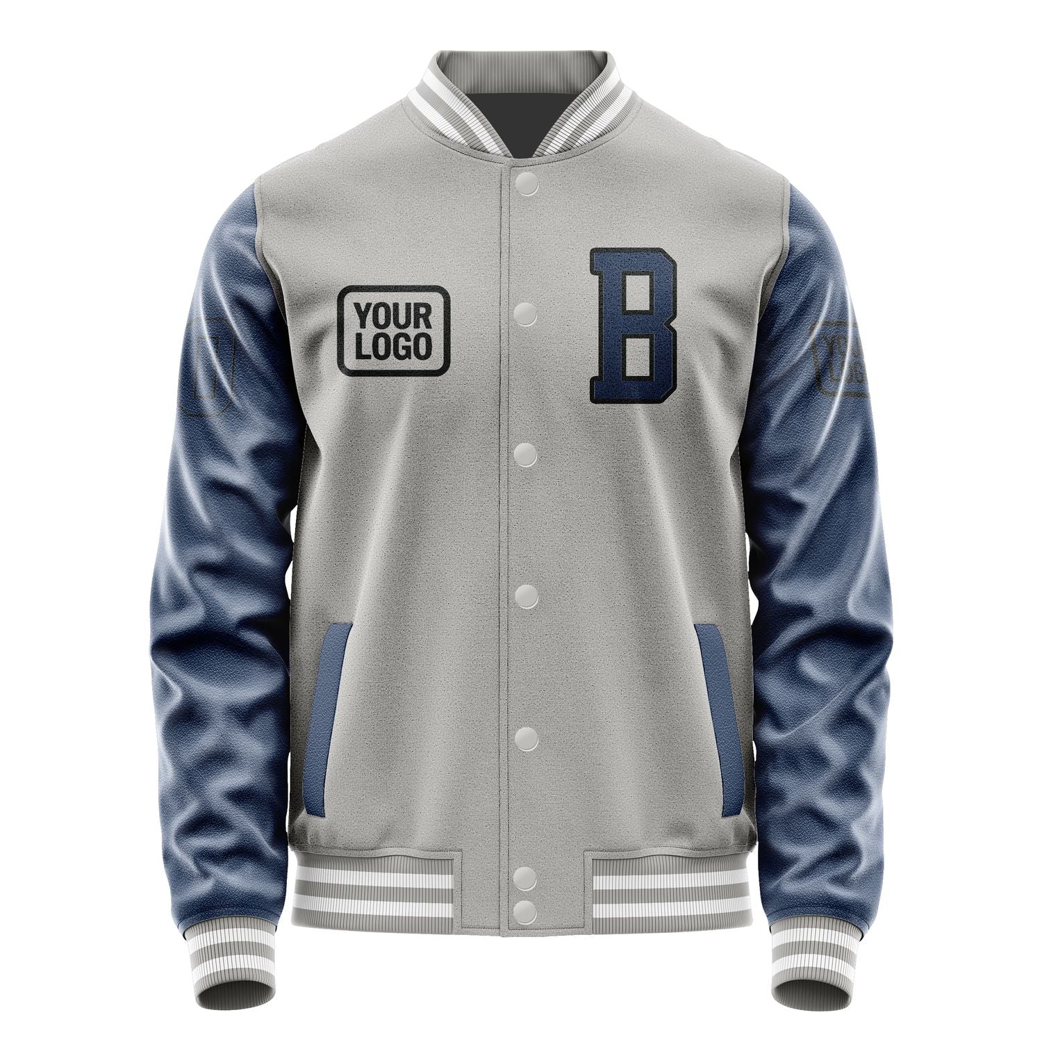Maßgeschneidertes Grau Marineblau Jacke JA040410041817101017