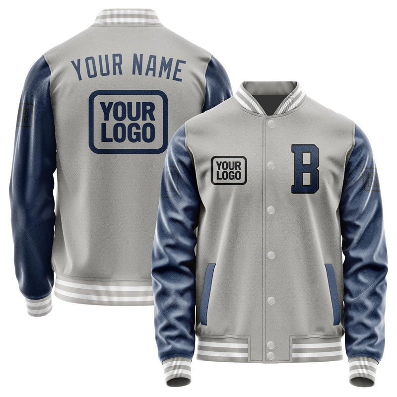 Maßgeschneidertes Grau Marineblau Jacke JA040410041817101017