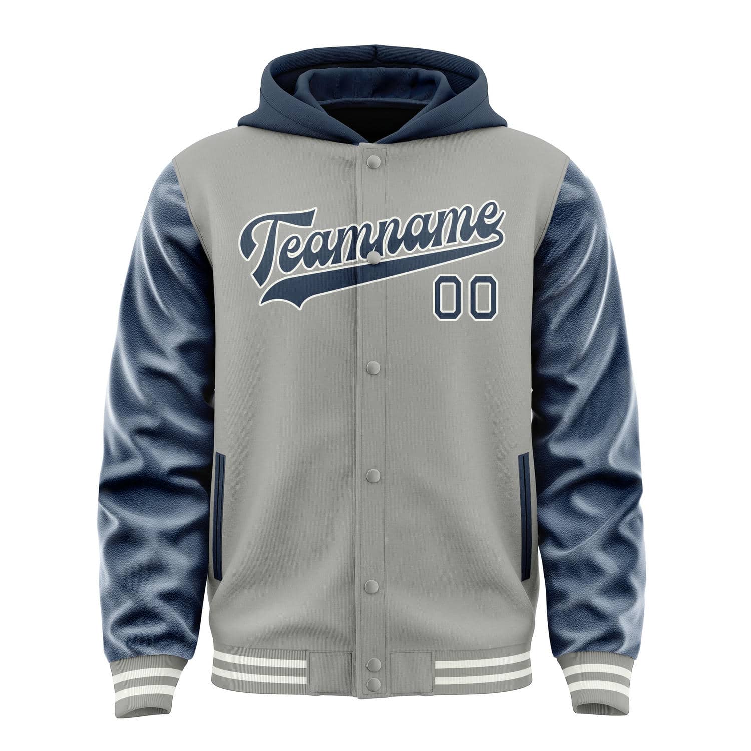 Maßgeschneidertes Grau Marineblau Jacke