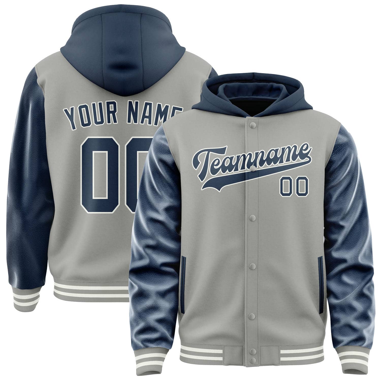 Maßgeschneidertes Grau Marineblau Jacke JA040410041817101017