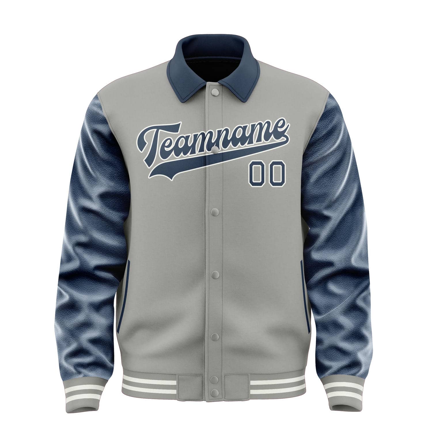 Maßgeschneidertes Grau Marineblau Jacke
