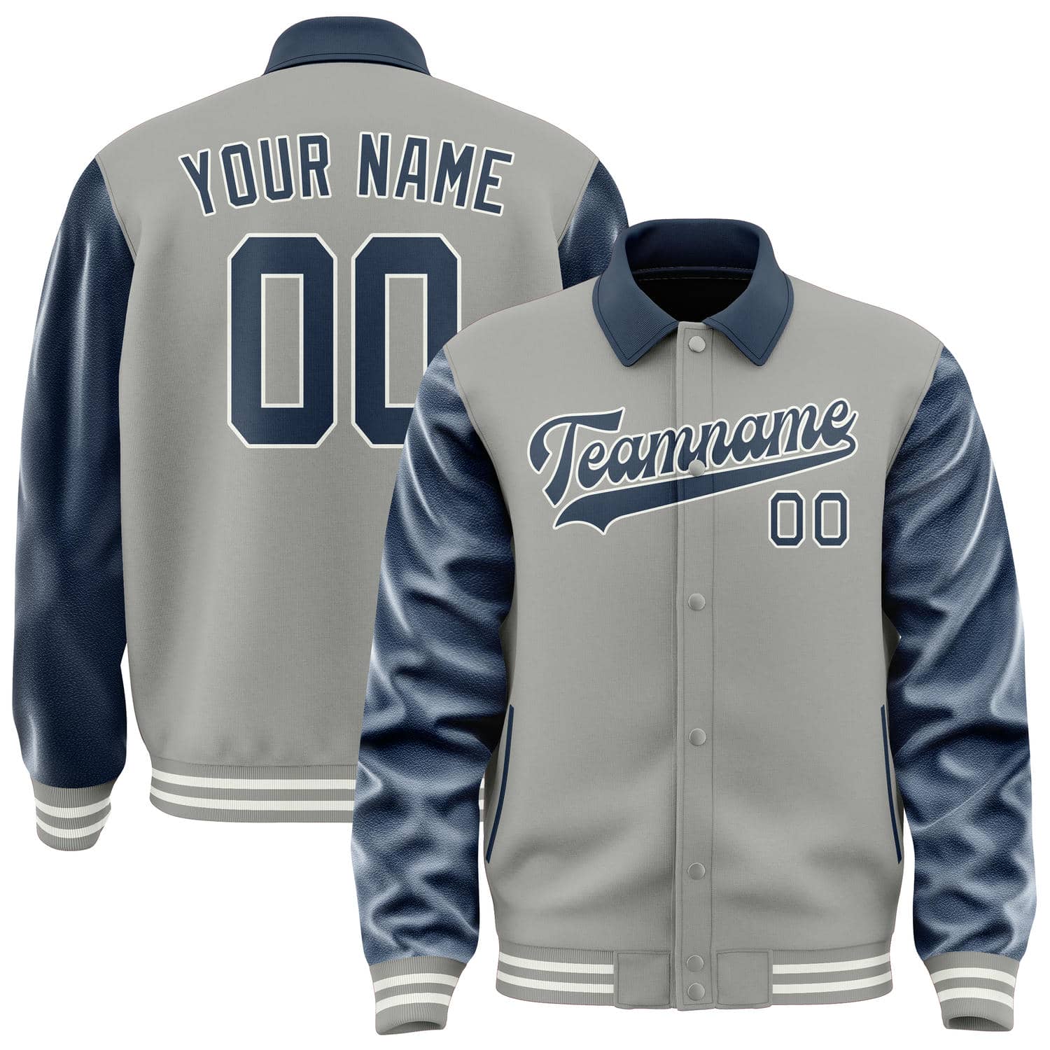 Maßgeschneidertes Grau Marineblau Jacke JA040410041817101017