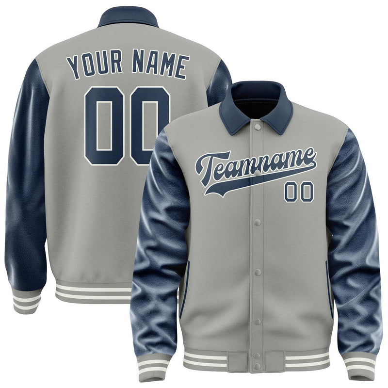 Maßgeschneidertes Grau Marineblau Jacke JA040410041817101017