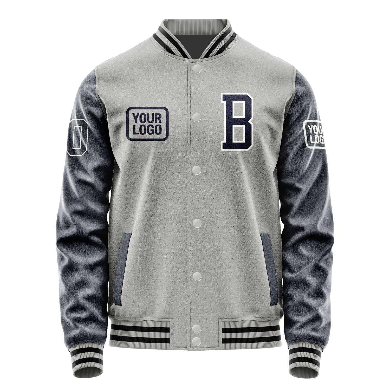 Maßgeschneidertes Grau Stahlblau Jacke JA040411041718111118