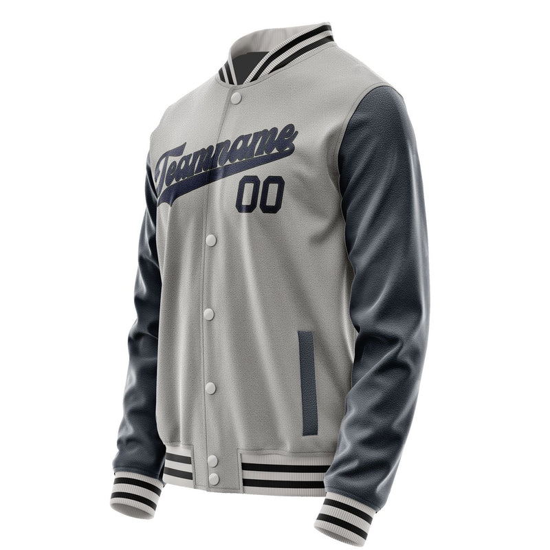 Maßgeschneidertes Grau Stahlblau Jacke JA0404110417B31711