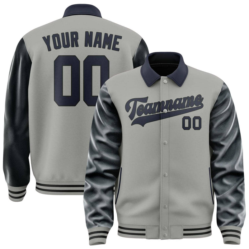 Maßgeschneidertes Grau Stahlblau Jacke JA040411041718111118
