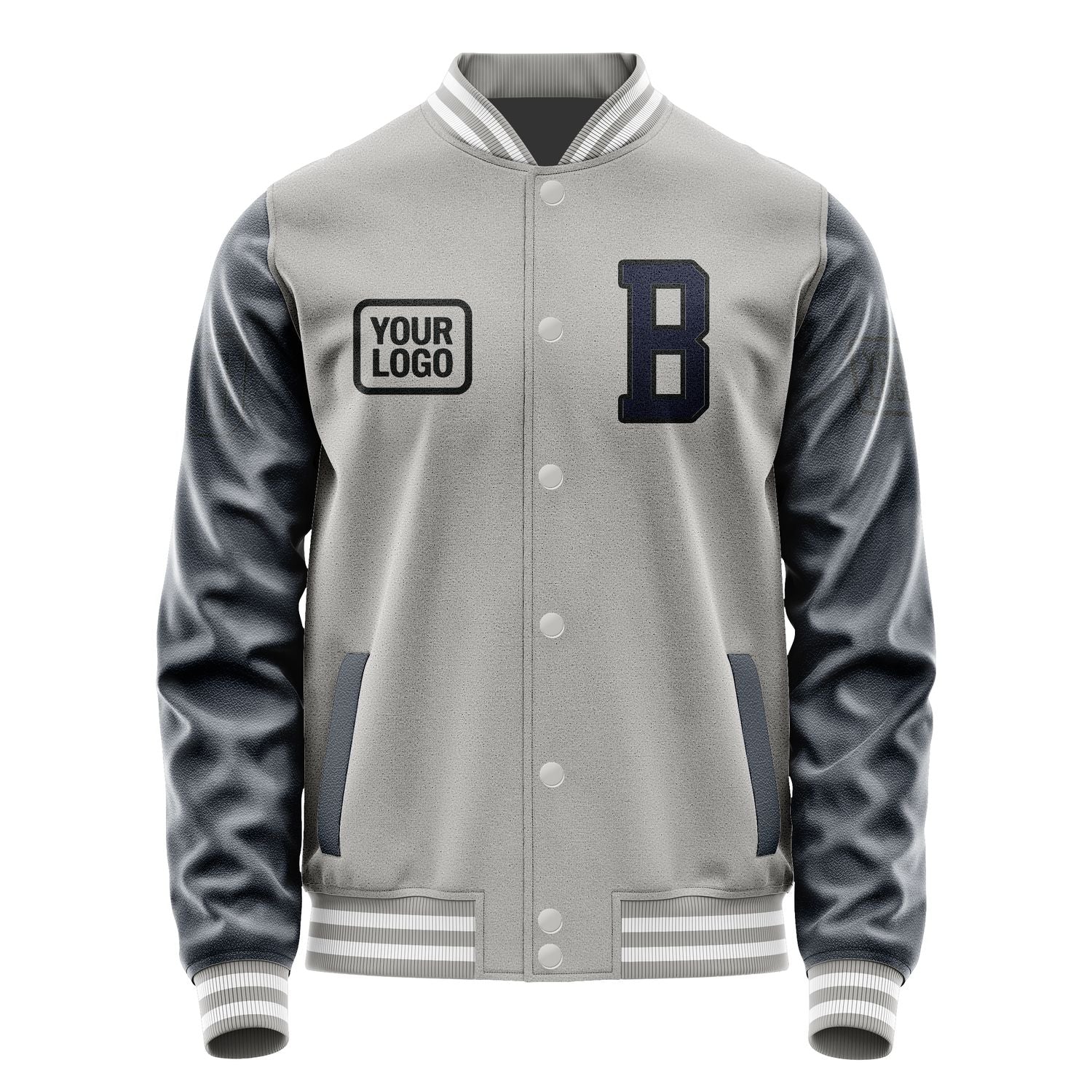 Maßgeschneidertes Grau Stahlblau Jacke JA040411041817111117