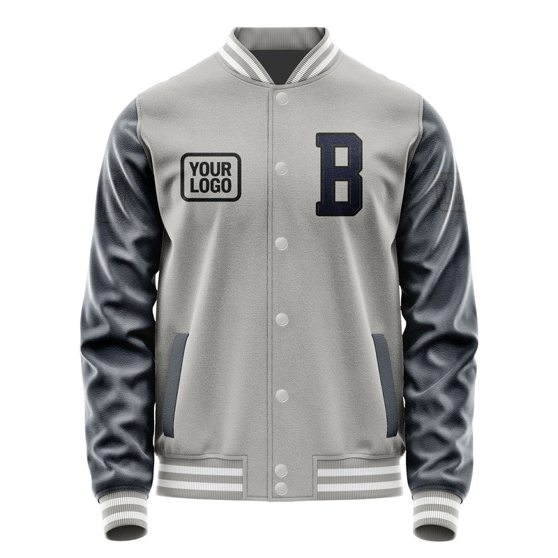 Maßgeschneidertes Grau Stahlblau Jacke JA040411041817111117