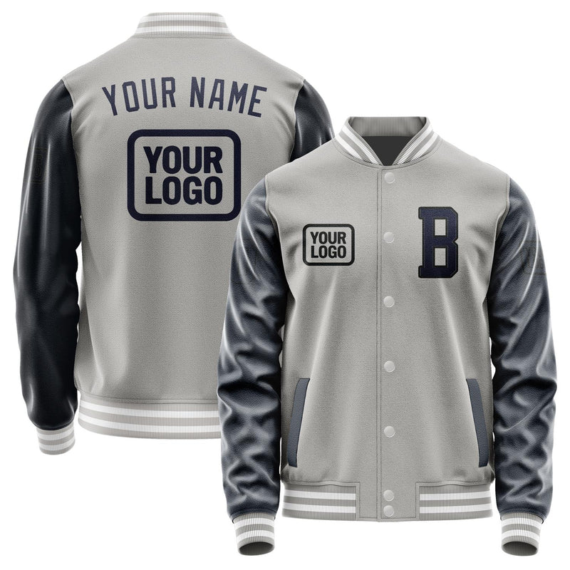 Maßgeschneidertes Grau Stahlblau Jacke JA040411041817111117
