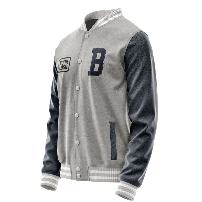 Maßgeschneidertes Grau Stahlblau Jacke JA040411041817111117