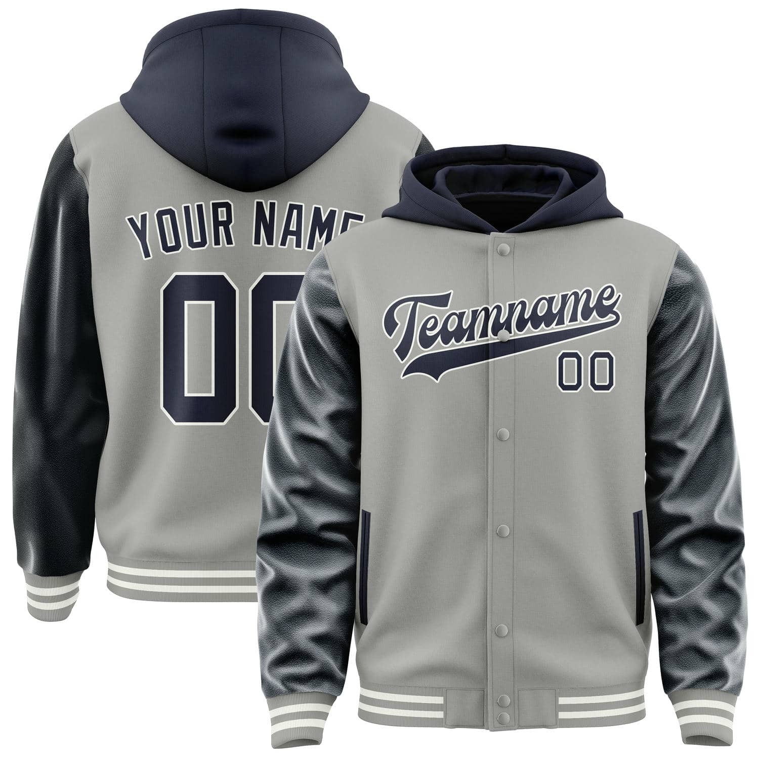 Maßgeschneidertes Grau Stahlblau Jacke JA040411041817111117