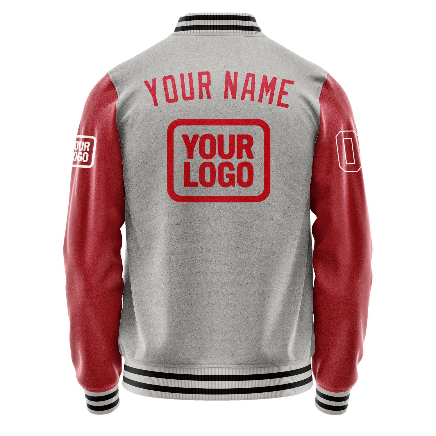 Maßgeschneidertes Grau Rot Jacke JA040414041718141418