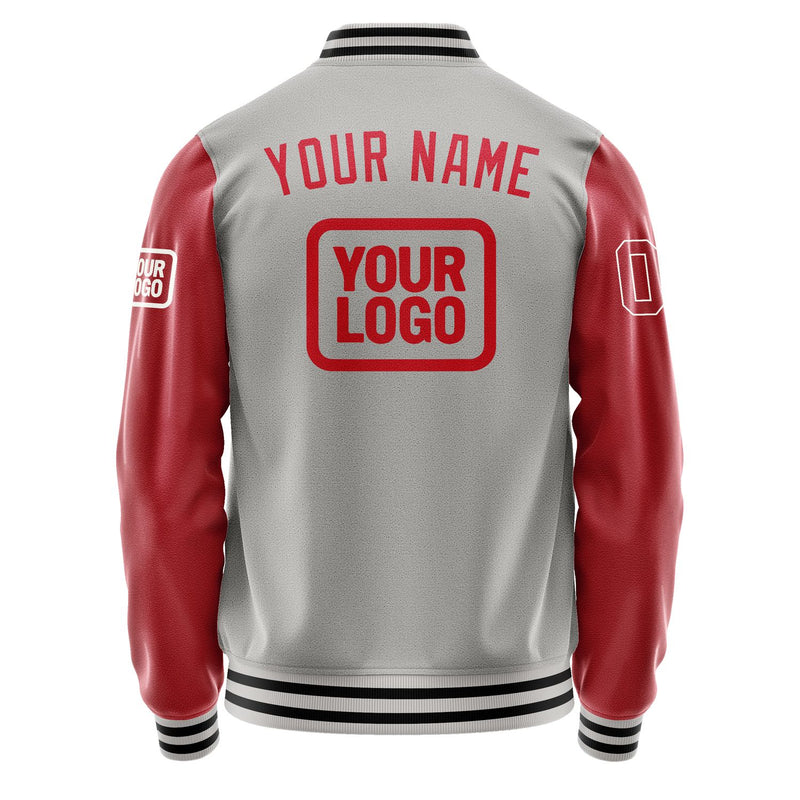 Maßgeschneidertes Grau Rot Jacke JA040414041718141418