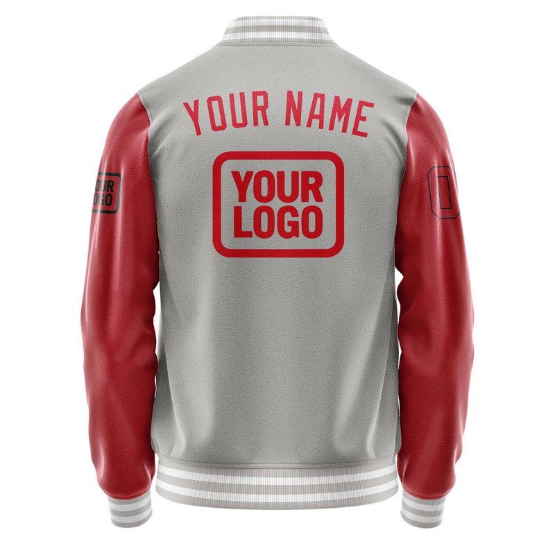Maßgeschneidertes Grau Rot Jacke JA040414041817141417
