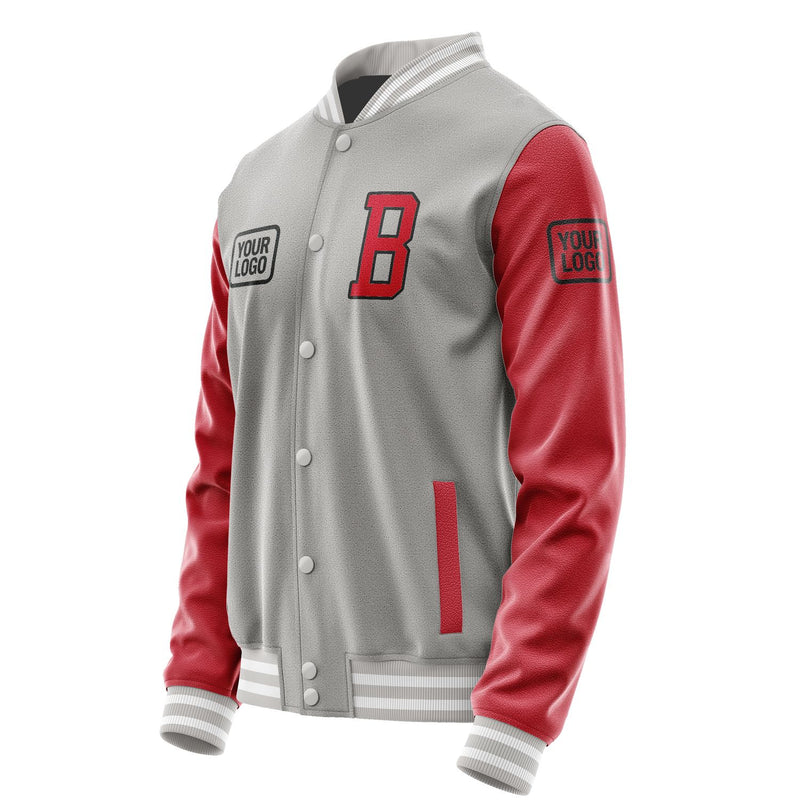 Maßgeschneidertes Grau Rot Jacke JA040414041817141417