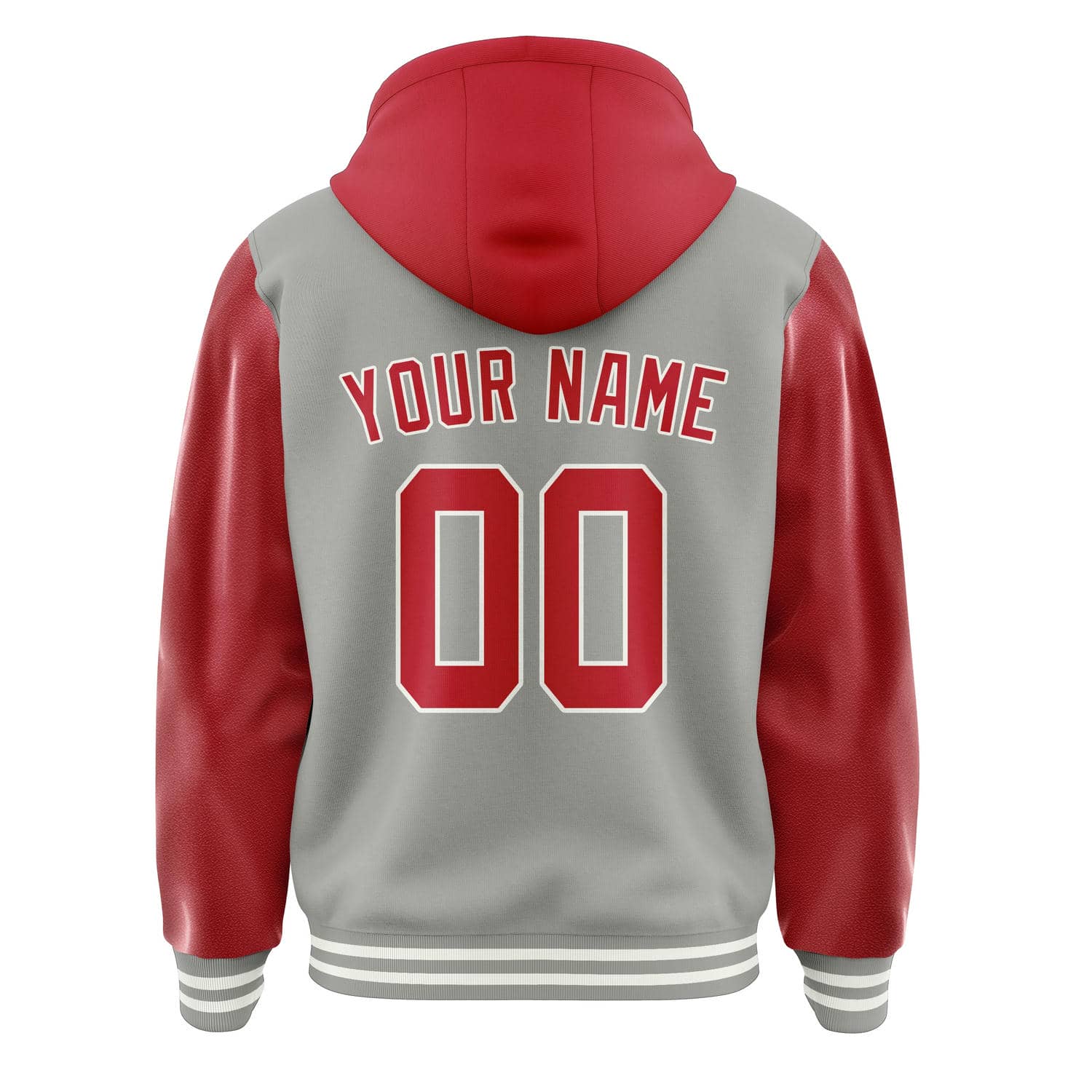 Maßgeschneidertes Grau Rot Jacke