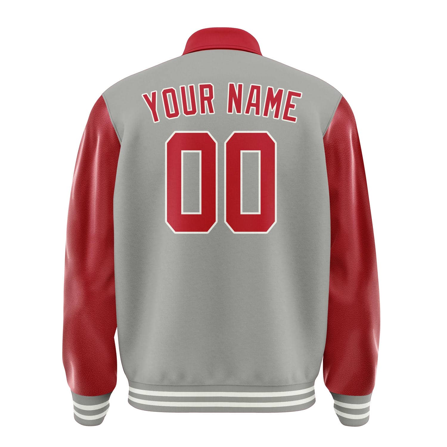 Maßgeschneidertes Grau Rot Jacke