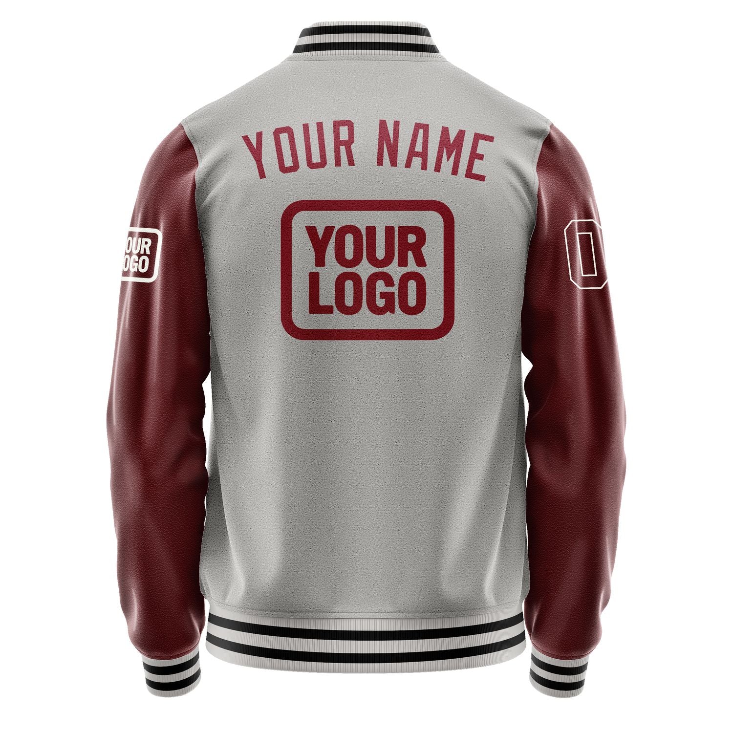 Maßgeschneidertes Grau Karmesinrot Jacke JA040415041718151518