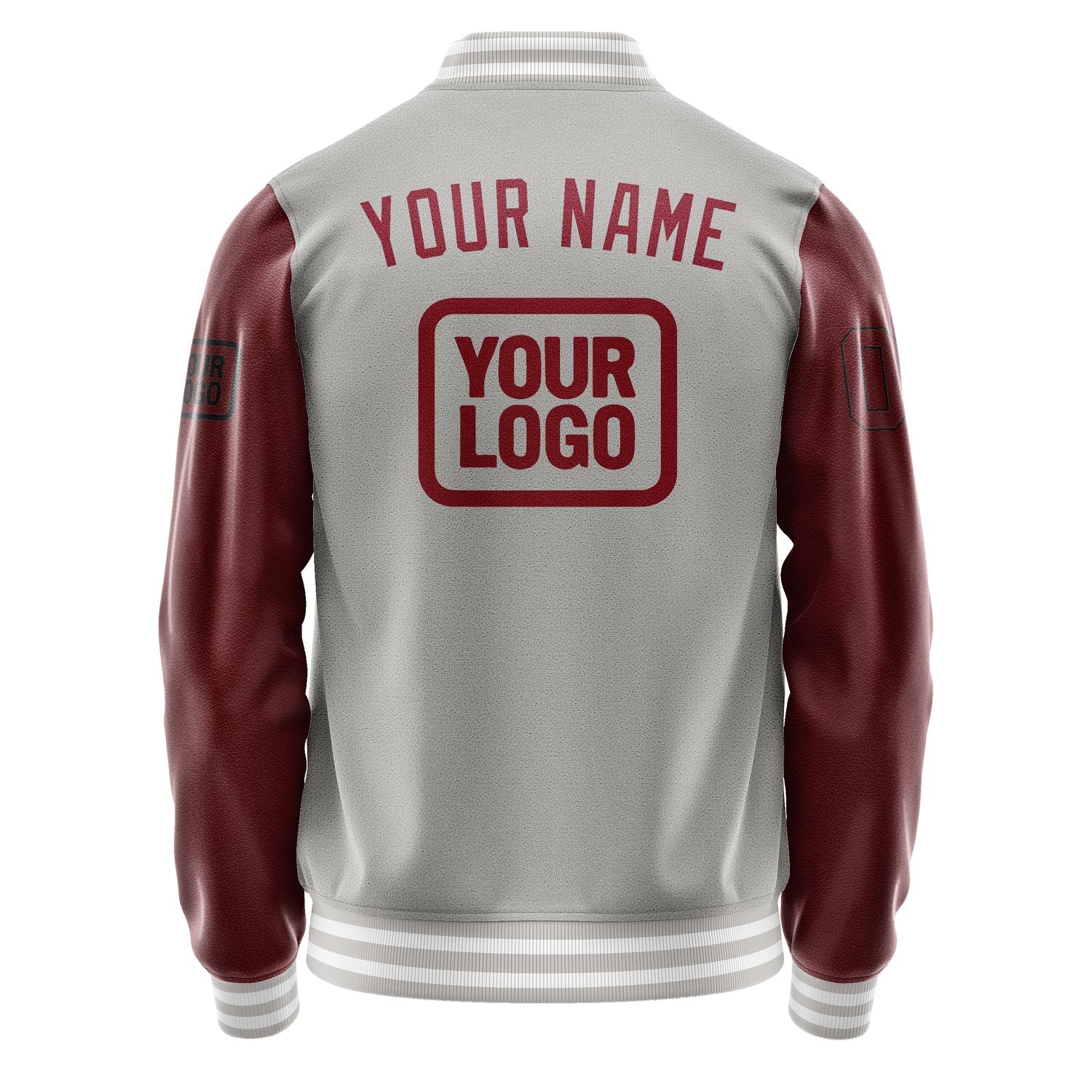 Maßgeschneidertes Grau Karmesinrot Jacke JA040415041817151517
