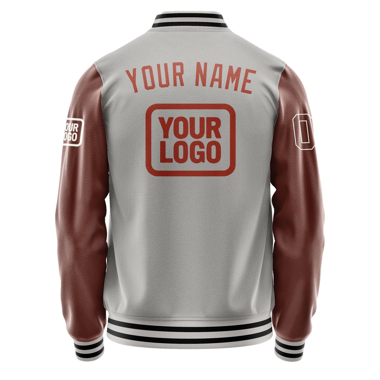 Maßgeschneidertes Grau Korallenrot Jacke JA040416041718161618