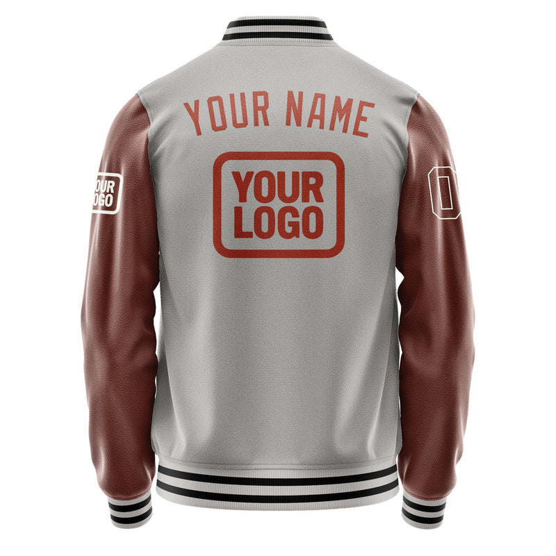 Maßgeschneidertes Grau Korallenrot Jacke JA040416041718161618