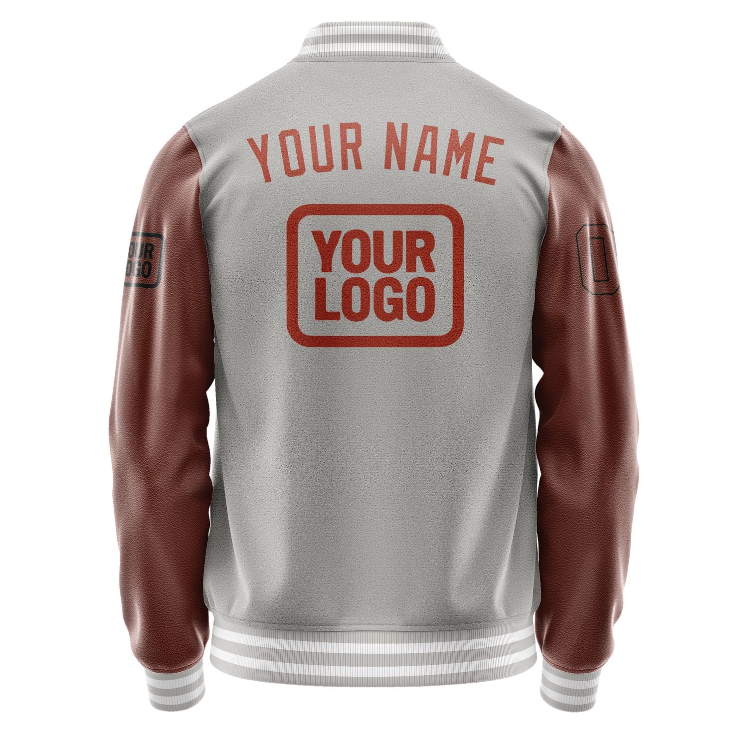 Maßgeschneidertes Grau Korallenrot Jacke JA040416041817161617