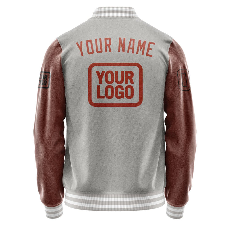 Maßgeschneidertes Grau Korallenrot Jacke JA040416041817161617