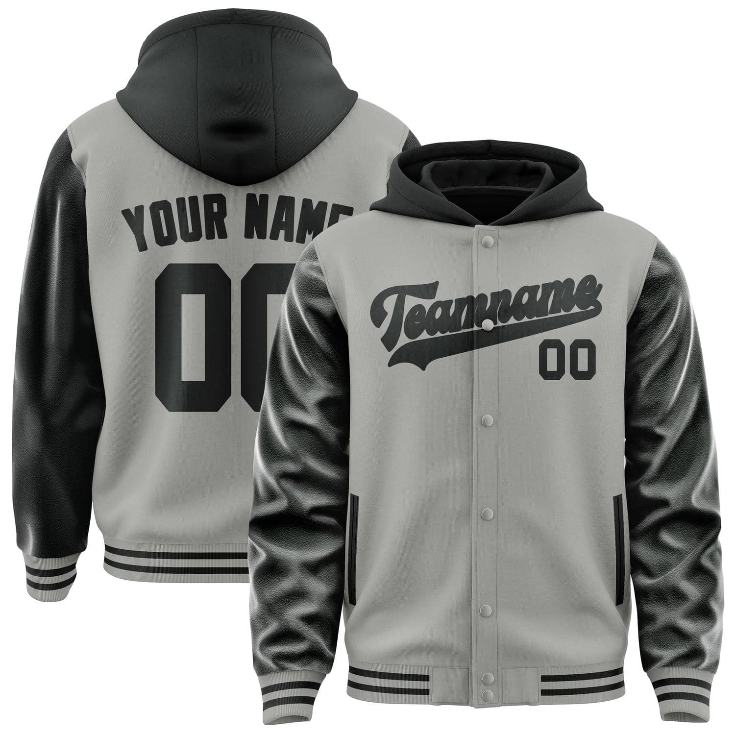 Maßgeschneidertes Grau Schwarz Jacke JA040417041718171718